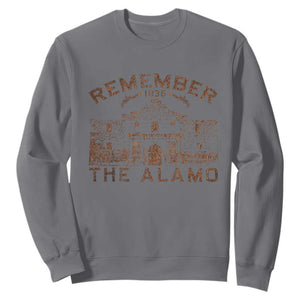 Remember The Alamo Sweatshirt Texas Souvenir History San Antonio Pride TS10 Charcoal Print Your Wear