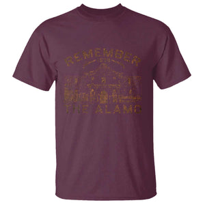 Remember The Alamo T Shirt Texas Souvenir History San Antonio Pride TS10 Maroon Print Your Wear