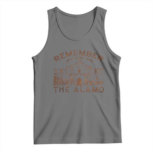 Remember The Alamo Tank Top Texas Souvenir History San Antonio Pride TS10 Black Heather Print Your Wear