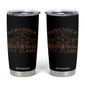 Remember The Alamo Tumbler Cup Texas Souvenir History San Antonio Pride TS10 Black Print Your Wear