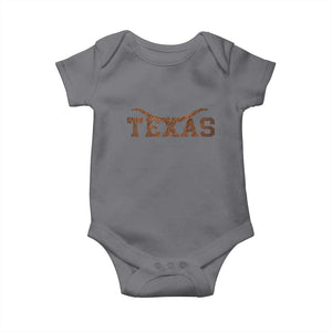 Texas Cowboys Baby Onesie Retro Western American TS10 Charcoal Print Your Wear