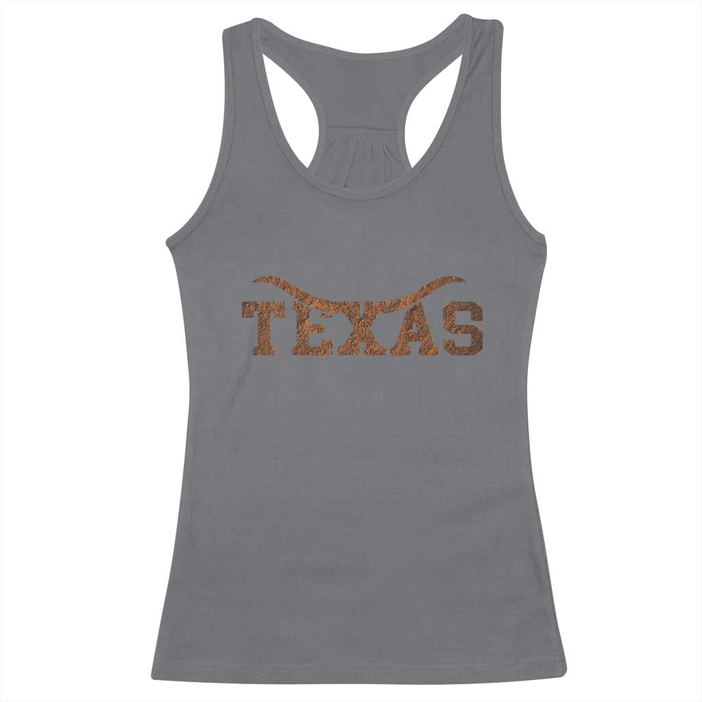Texas Cowboys Racerback Tank Top Retro Western American TS10 Charcoal Print Your Wear
