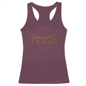 Texas Cowboys Racerback Tank Top Retro Western American TS10 Maroon Print Your Wear
