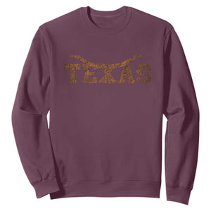 Texas Cowboys Sweatshirt Retro Western American TS10 Maroon Print Your Wear