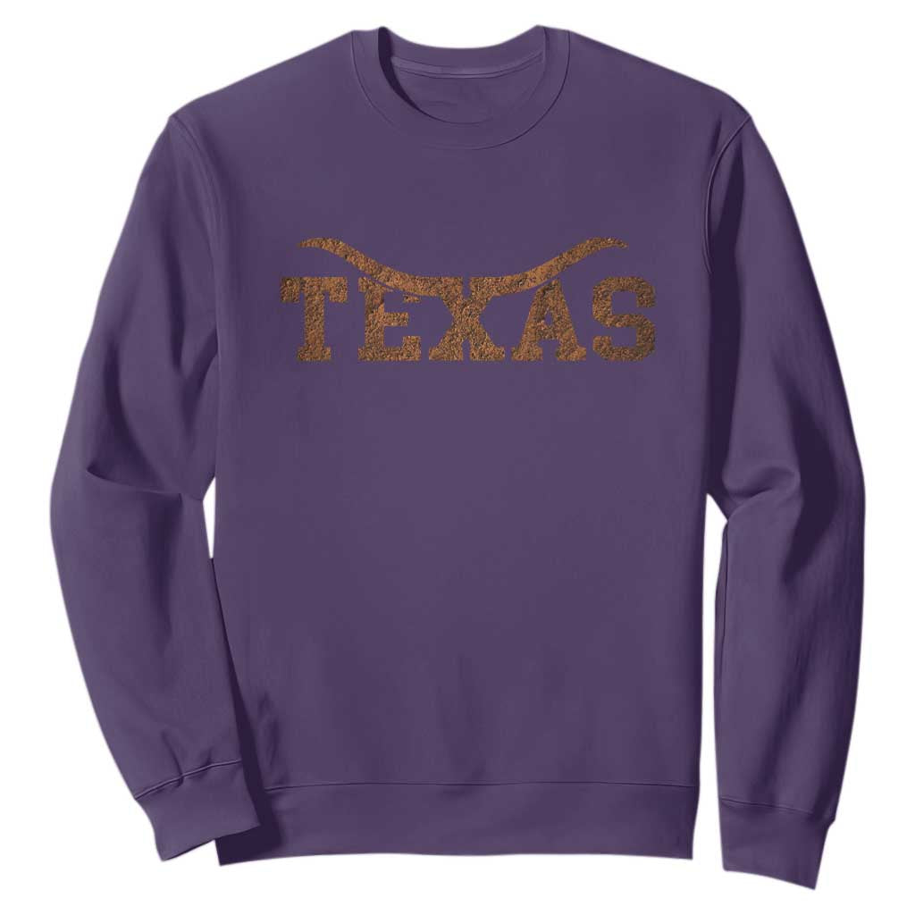 Texas Cowboys Sweatshirt Retro Western American TS10 Purple Print Your Wear