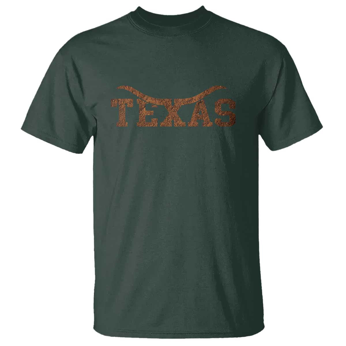 Texas Cowboys T Shirt Retro Western American TS10 Dark Forest Green Print Your Wear