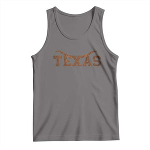Texas Cowboys Tank Top Retro Western American TS10 Deep Heather Print Your Wear