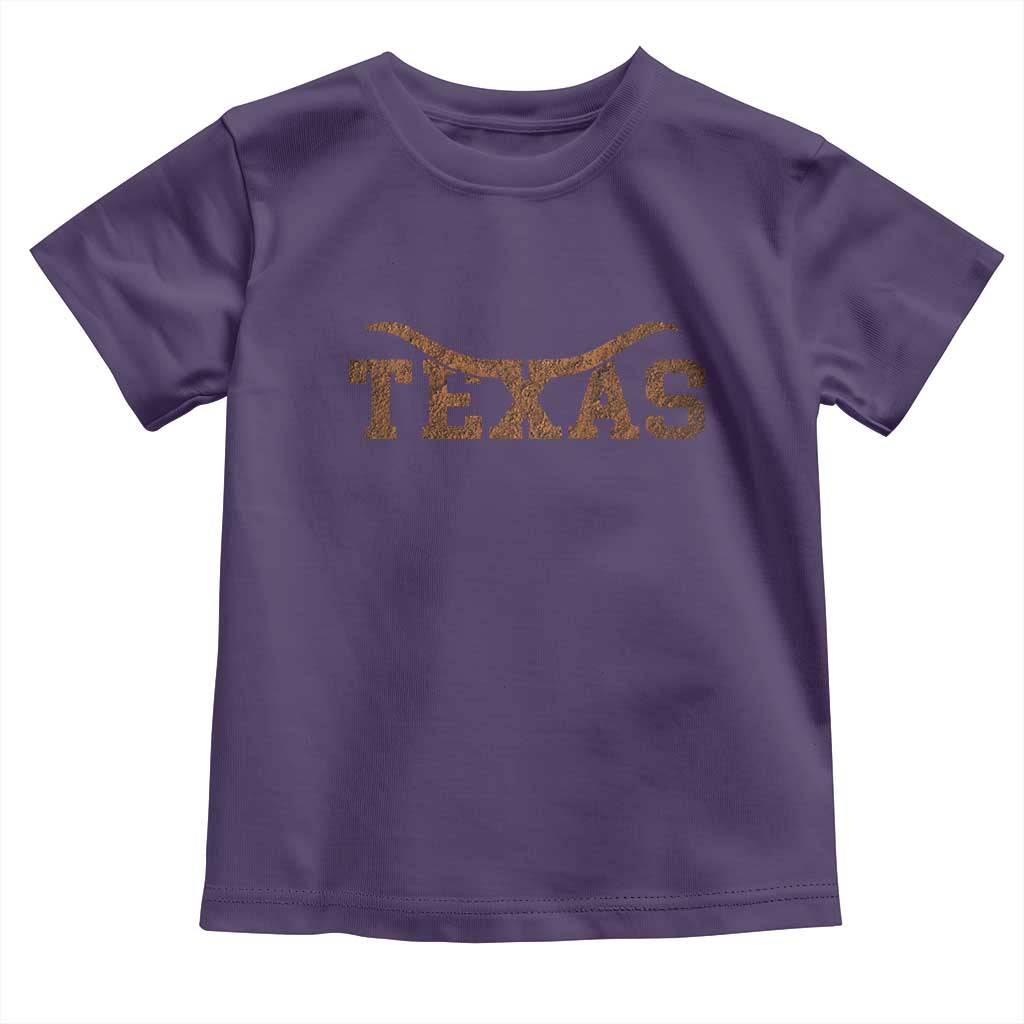 Texas Cowboys Toddler T Shirt Retro Western American TS10 Purple Print Your Wear