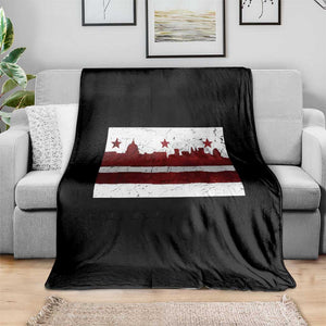 Washington DC Flag Throw Blanket TS10 Print Your Wear