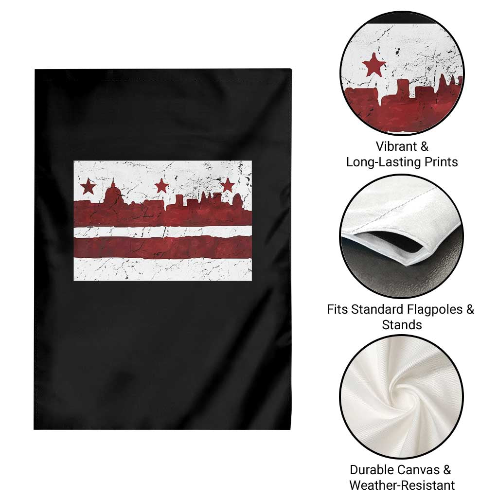 Washington DC Flag Garden Flag TS10 Print Your Wear