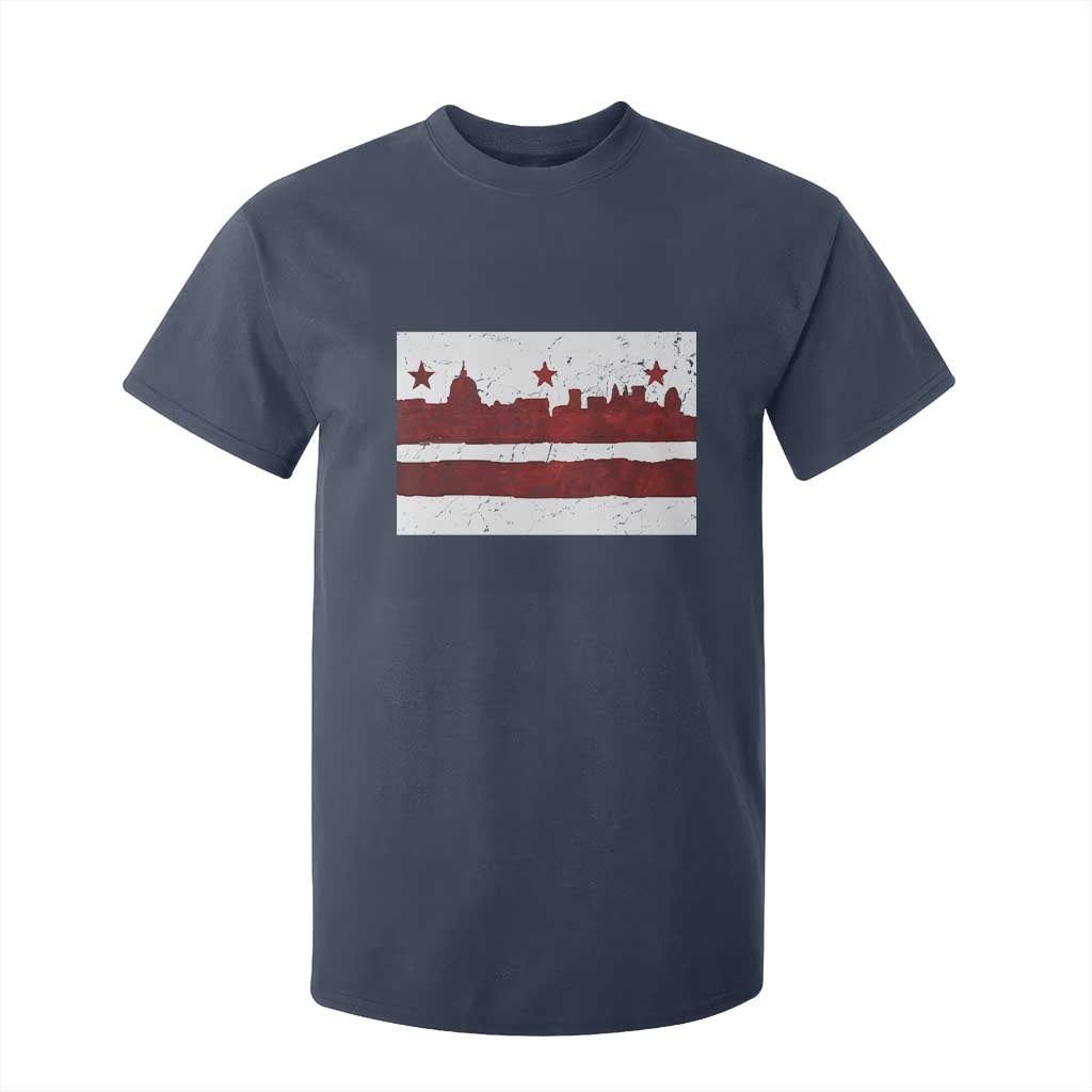 Washington DC Flag T Shirt For Kid TS10 Navy Print Your Wear