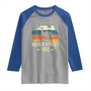 Never Forget 1932 Emu War Raglan Shirt Funny Emu Lover Zookeeper TS10 Sport Gray Royal Print Your Wear