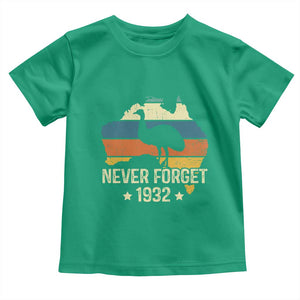 Never Forget 1932 Emu War Toddler T Shirt Funny Emu Lover Zookeeper TS10 Irish Green Print Your Wear