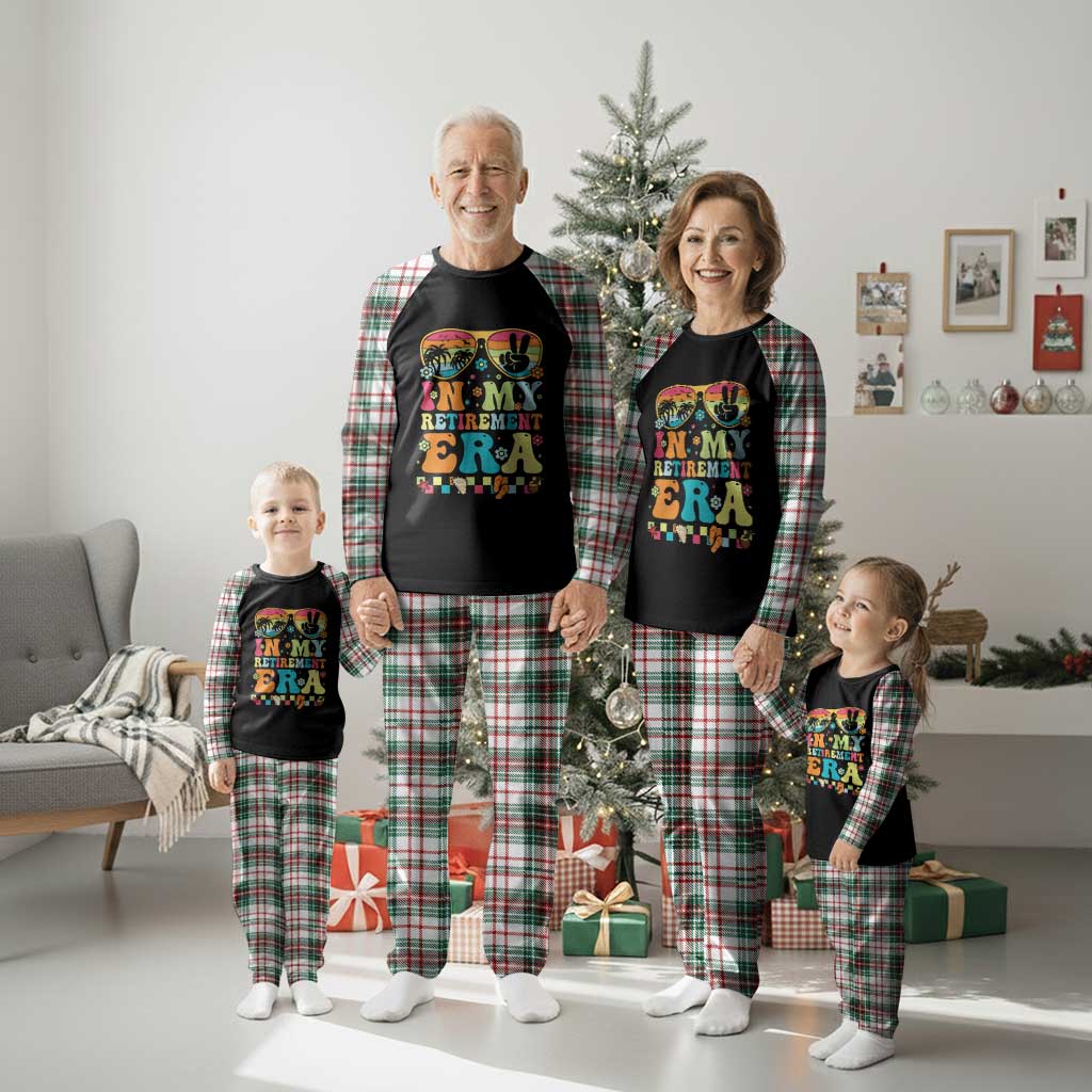 Retired Est 2025 Plaid Pajama Set In My Retirement Era Groovy Summer Vibes TS10 Christmas Plaid Print Your Wear