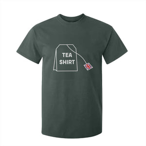 I Love English Tea UK Flag T Shirt For Kid Vintage British Humor TS10 Dark Forest Green Print Your Wear