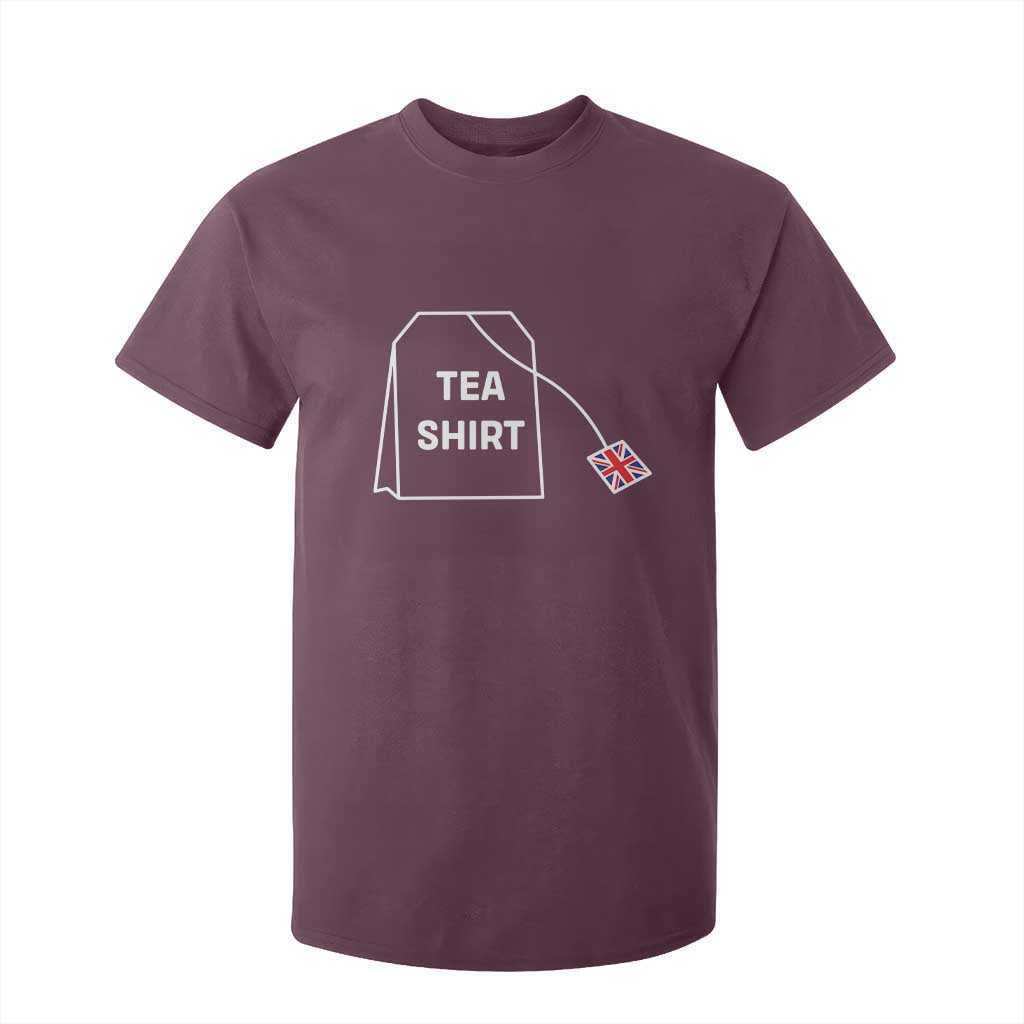 I Love English Tea UK Flag T Shirt For Kid Vintage British Humor TS10 Maroon Print Your Wear
