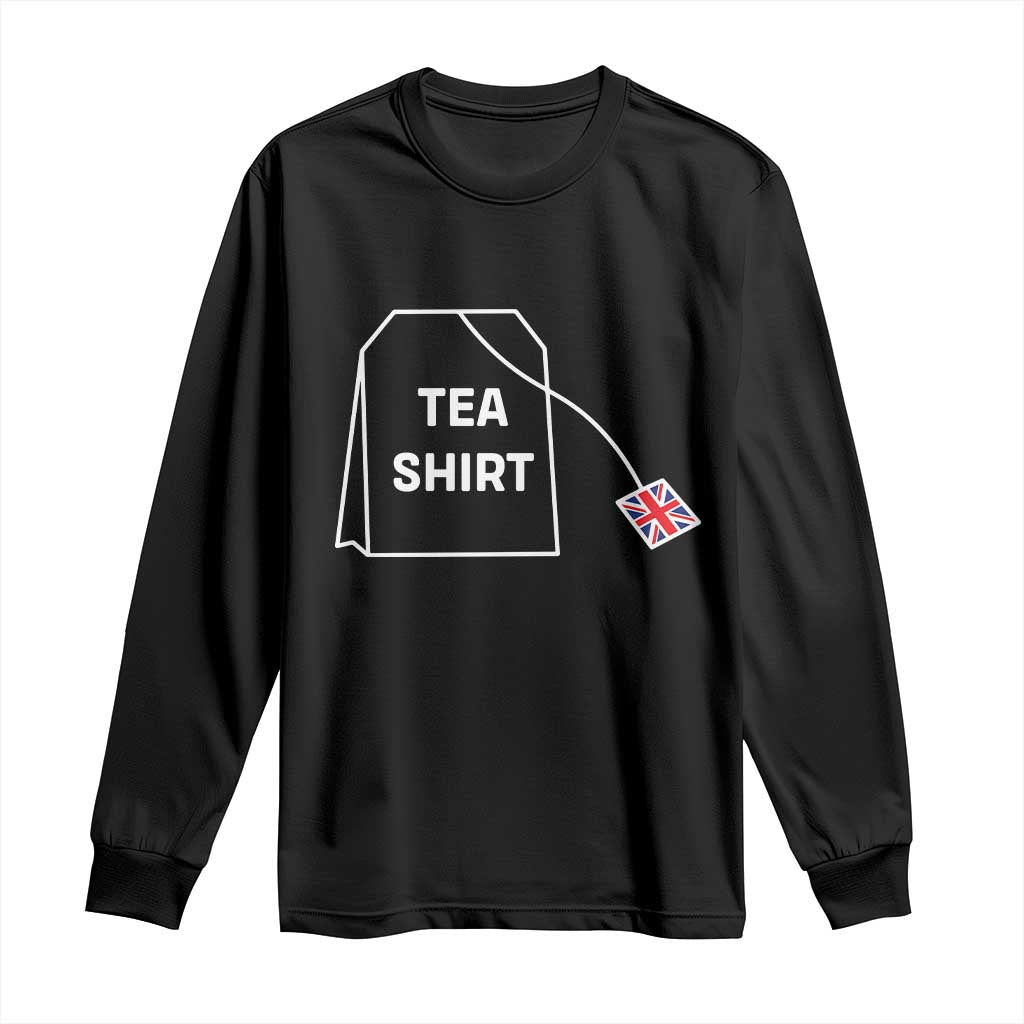 I Love English Tea UK Flag Long Sleeve Shirt Vintage British Humor TS10 Black Print Your Wear