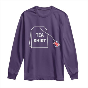 I Love English Tea UK Flag Long Sleeve Shirt Vintage British Humor TS10 Purple Print Your Wear