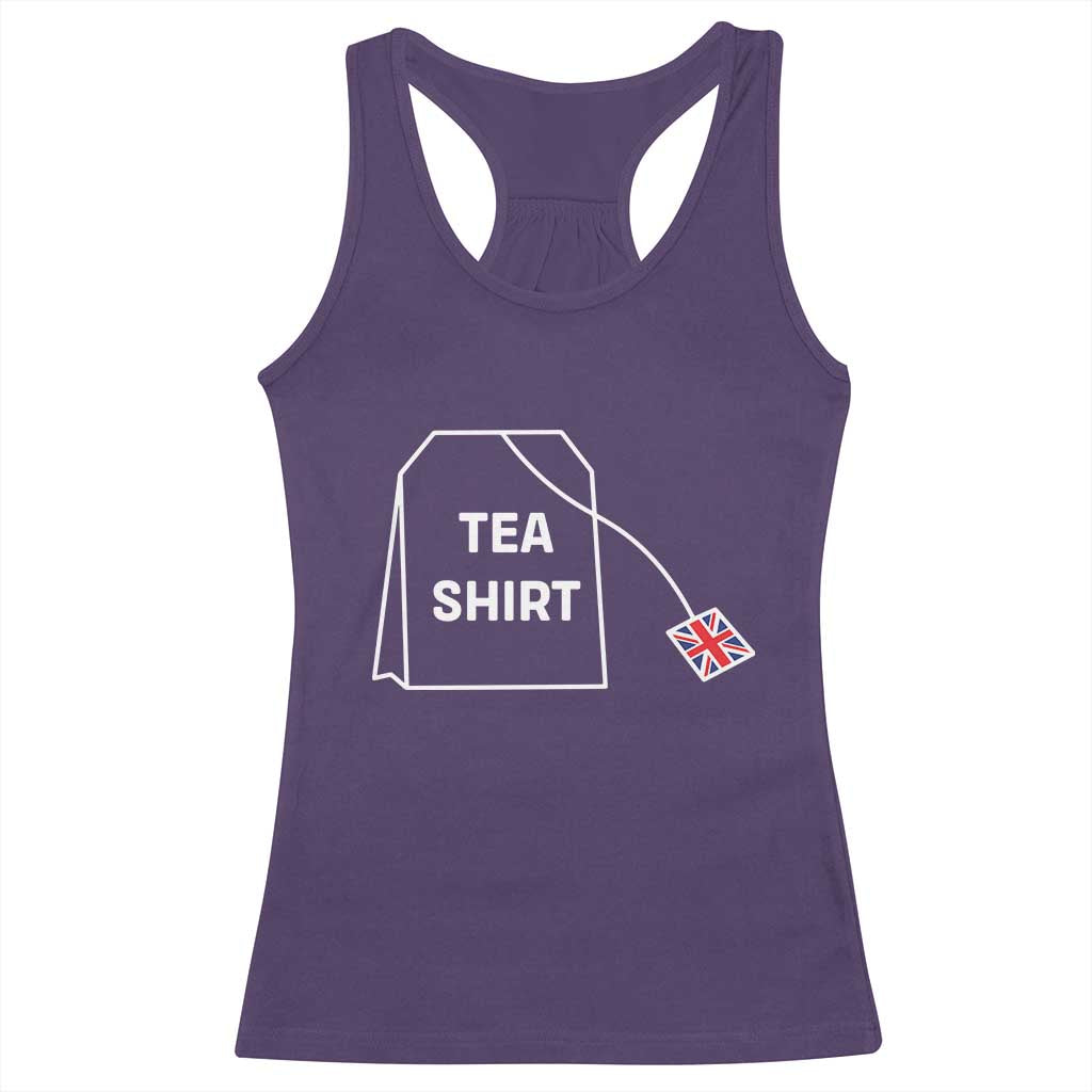 I Love English Tea UK Flag Racerback Tank Top Vintage British Humor TS10 Purple Print Your Wear