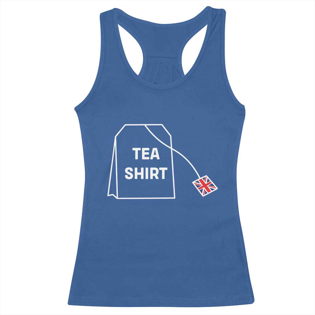 I Love English Tea UK Flag Racerback Tank Top Vintage British Humor TS10 Royal Blue Print Your Wear