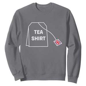I Love English Tea UK Flag Sweatshirt Vintage British Humor TS10 Charcoal Print Your Wear