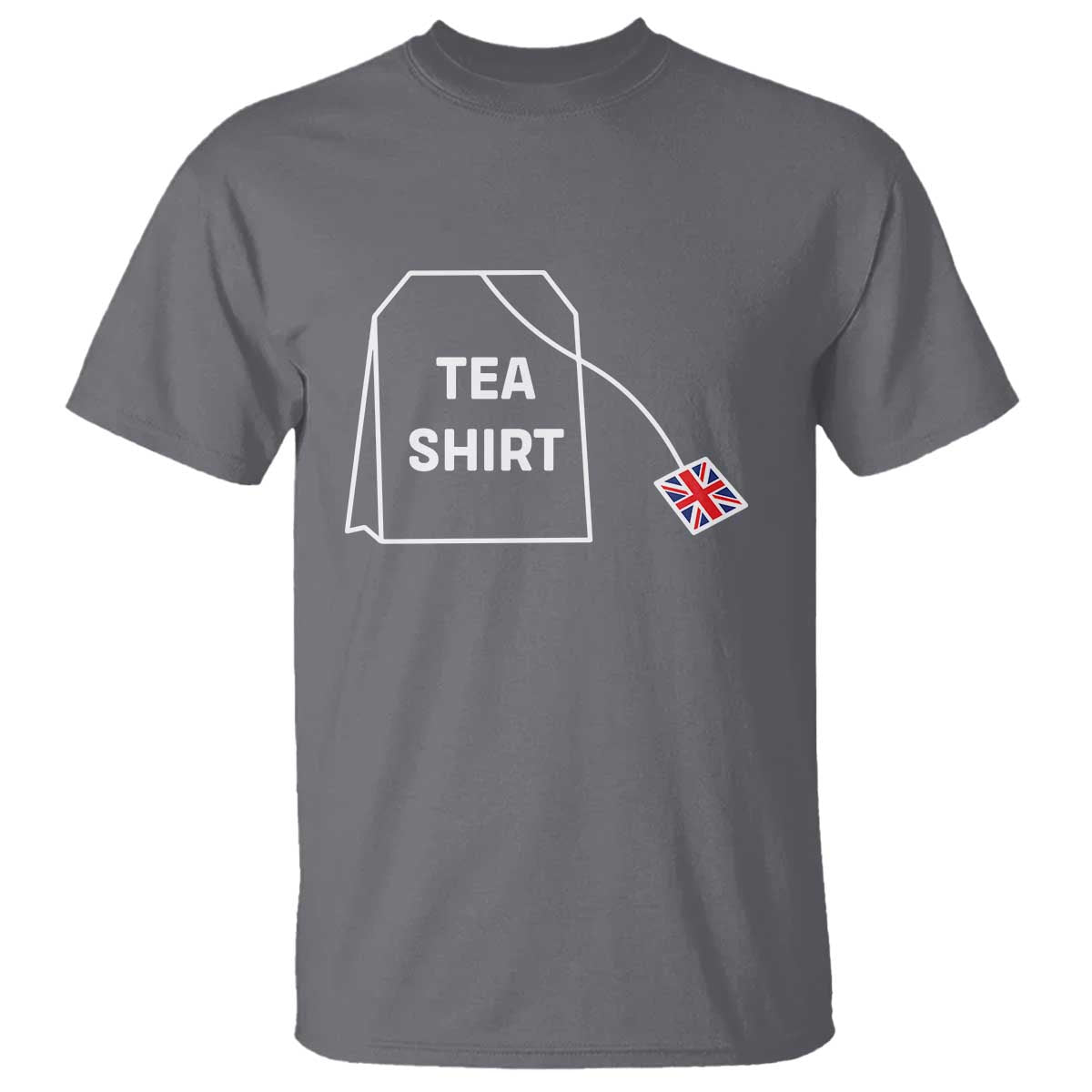 I Love English Tea UK Flag T Shirt Vintage British Humor TS10 Charcoal Print Your Wear