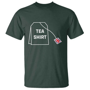 I Love English Tea UK Flag T Shirt Vintage British Humor TS10 Dark Forest Green Print Your Wear