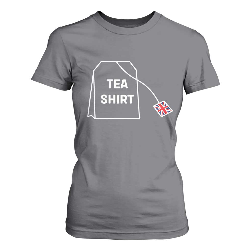I Love English Tea UK Flag T Shirt For Women Vintage British Humor TS10 Charcoal Print Your Wear