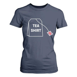 I Love English Tea UK Flag T Shirt For Women Vintage British Humor TS10 Navy Print Your Wear