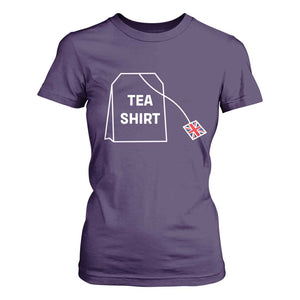 I Love English Tea UK Flag T Shirt For Women Vintage British Humor TS10 Purple Print Your Wear