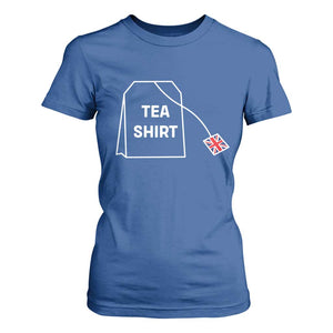 I Love English Tea UK Flag T Shirt For Women Vintage British Humor TS10 Royal Blue Print Your Wear