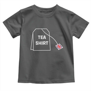 I Love English Tea UK Flag Toddler T Shirt Vintage British Humor TS10 Dark Heather Print Your Wear