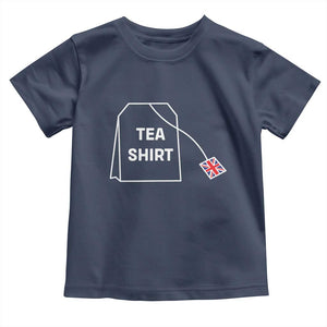I Love English Tea UK Flag Toddler T Shirt Vintage British Humor TS10 Navy Print Your Wear