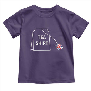 I Love English Tea UK Flag Toddler T Shirt Vintage British Humor TS10 Purple Print Your Wear