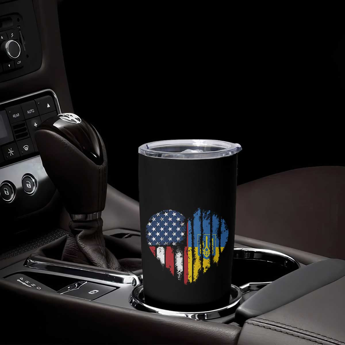 Support Ukraine Tumbler Cup Stand With Ukraine American Ukrainian Flag TS10 Print Your Wear