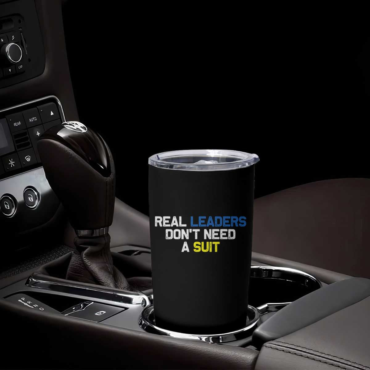 Support Ukraine Tumbler Cup Real Leaders Dont Need Suits TS10 Print Your Wear