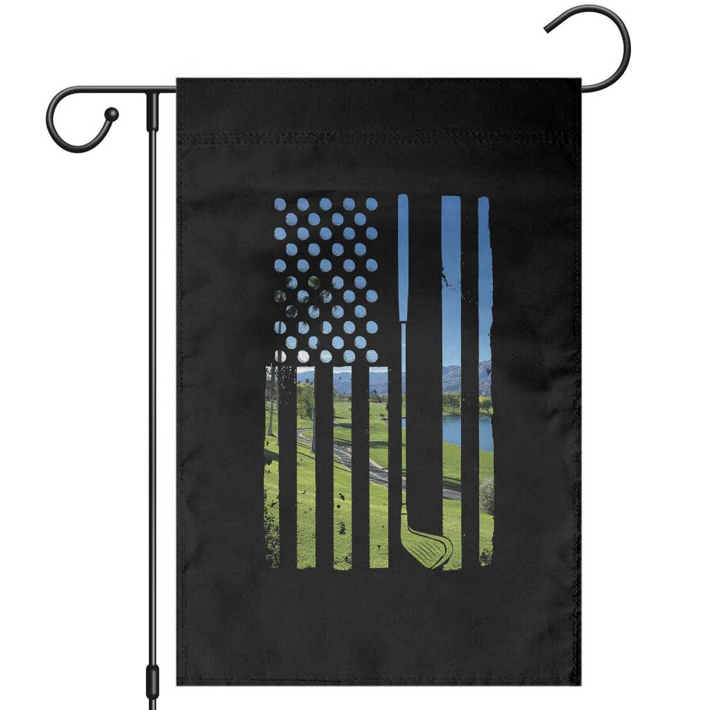 American Flag Golf Garden Flag Golfer Funny Golf Club Golfing TS10 Black Print Your Wear