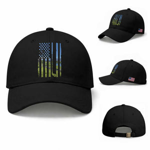 American Flag Golf Baseball Cap Golfer Funny Golf Club Golfing TS10 Baseball Cap Universal Fit Black Print Your Wear