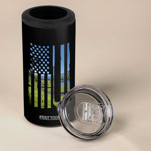 American Flag Golf 4 in 1 Can Cooler Tumbler Golfer Funny Golf Club Golfing TS10 Print Your Wear