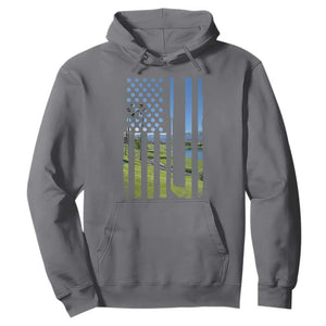 American Flag Golf Hoodie Golfer Funny Golf Club Golfing TS10 Charcoal Print Your Wear