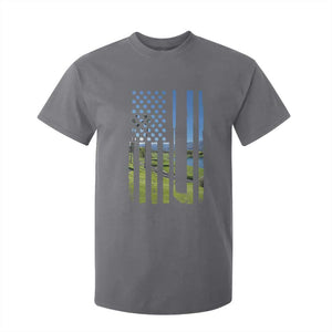 American Flag Golf T Shirt For Kid Golfer Funny Golf Club Golfing TS10 Charcoal Print Your Wear