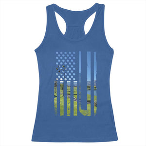 American Flag Golf Racerback Tank Top Golfer Funny Golf Club Golfing TS10 Royal Blue Print Your Wear
