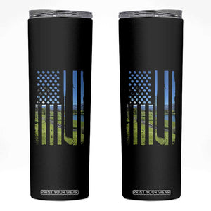 American Flag Golf Skinny Tumbler Golfer Funny Golf Club Golfing TS10 Black Print Your Wear
