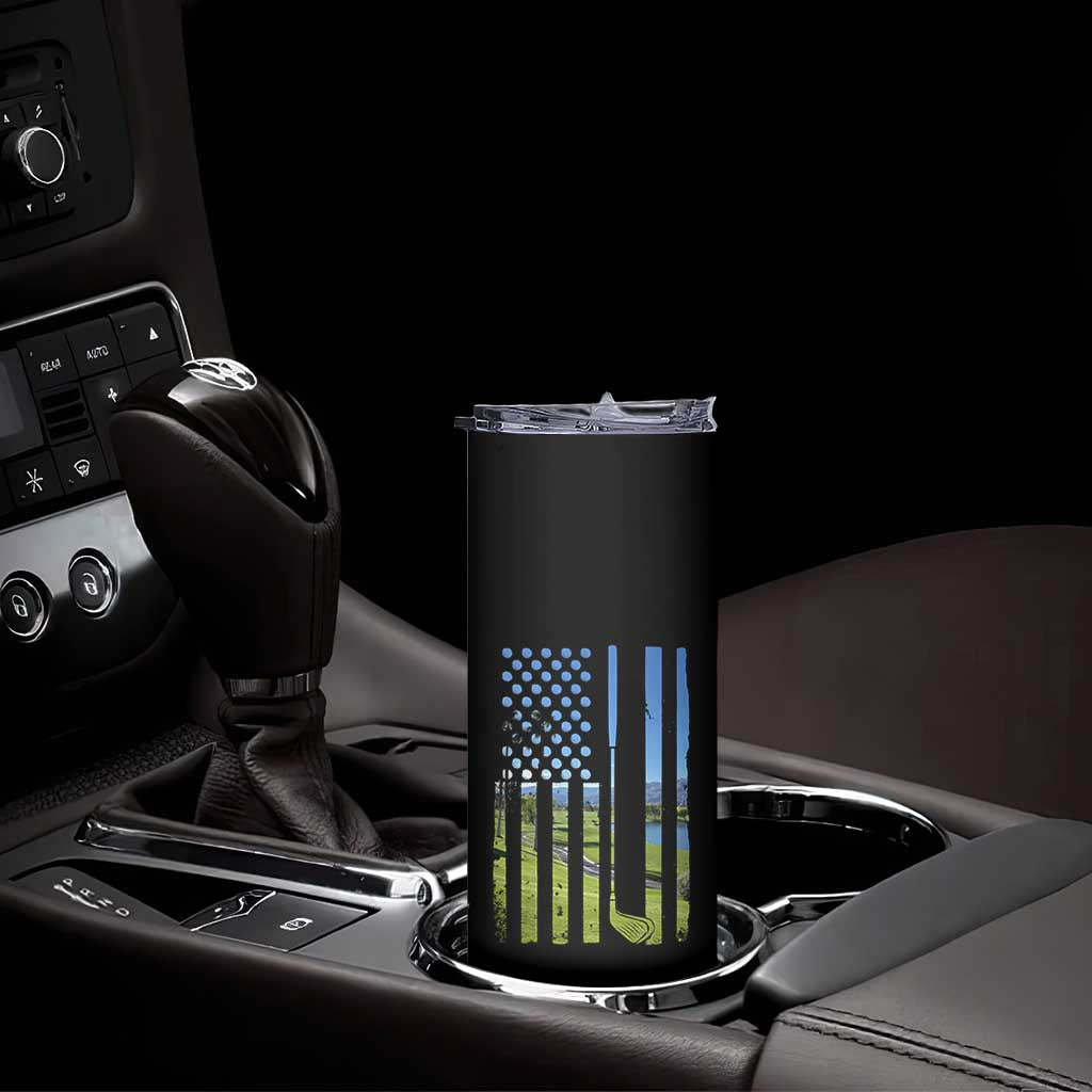 American Flag Golf Skinny Tumbler Golfer Funny Golf Club Golfing TS10 Print Your Wear