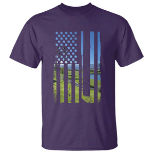 American Flag Golf T Shirt Golfer Funny Golf Club Golfing TS10 Purple Print Your Wear