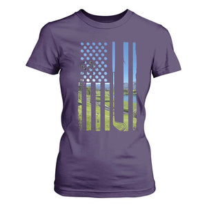 American Flag Golf T Shirt For Women Golfer Funny Golf Club Golfing TS10 Purple Print Your Wear