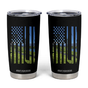 American Flag Golf Tumbler Cup Golfer Funny Golf Club Golfing TS10 Black Print Your Wear