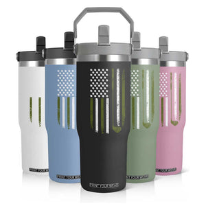Retro American Flag Golf Flip Straw Tumbler Golfer Funny Golf Club Golfing TS10 Print Your Wear
