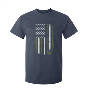 Retro American Flag Golf T Shirt For Kid Golfer Funny Golf Club Golfing TS10 Navy Print Your Wear
