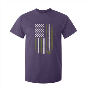 Retro American Flag Golf T Shirt For Kid Golfer Funny Golf Club Golfing TS10 Purple Print Your Wear